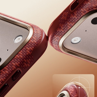 Усиленный чехол Benks ArmorGrid Edge X9 Kevlar Case для iPhone 18 Pro Max/17 Pro Max 6.9" (C.K.FL.AP.RD.X070) Sawy Red