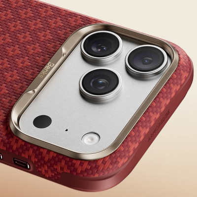Усиленный чехол Benks ArmorGrid Edge X9 Kevlar Case для iPhone 18 Pro Max/17 Pro Max 6.9" (C.K.FL.AP.RD.X070) Sawy Red