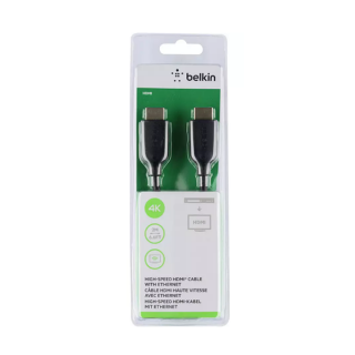 Кабель Belkin HDMI с Ethernet 4K/Ultra HD 2 м (F3Y021bt2M) черный