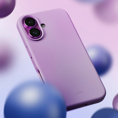 Чехол Uniq Lino MagSafe для iPhone 16 Grape Pink (IP6.1(2024)-LINOHMGPNK)