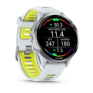 Умные часы Garmin Forerunner 970 Titanium with Whitestone Case and Whitestone/Translucent Amp Yellow Band (010-02969-11/010-02969-01)