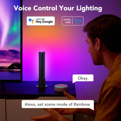 Световые панели Govee RGBICWW Flow Plus для телевизора менее 45" (H60563D1) черный