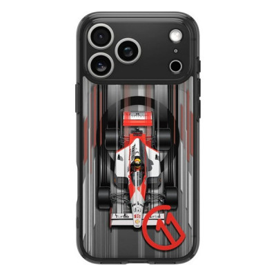Чехол Spigen Ultra Hybrid c11 Turbo (MagFit) для iPhone 17 Pro Max серый/турбо (ACS10605)