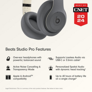 Беспроводные наушники Beats Studio Pro Wireless Headphones Iconic Sound (ME2F4) Sand Gray