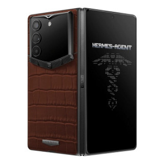 Vertu AlphaFold Alligator Skin (Amber Brown)