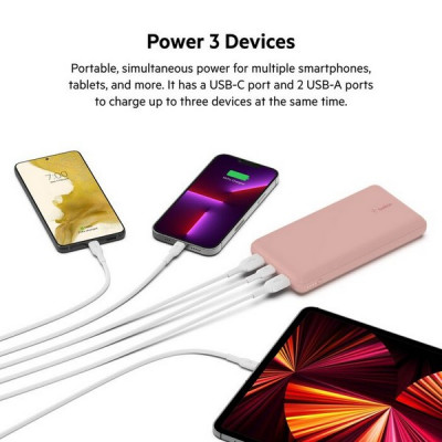 Внешний аккумулятор Belkin BoostCharge 20000mAh (BPB012btRG) Rose Gold