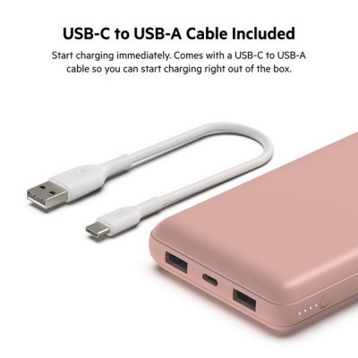 Внешний аккумулятор Belkin BoostCharge 20000mAh (BPB012btRG) Rose Gold