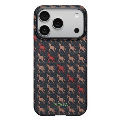 Чехол Pitaka Happiness Rides Ultra-Slim Case для iPhone 17 Pro 6.3" (HR1707P) Ebon Kylin