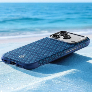 Усиленный чехол Benks ArmorGrid Edge X9 Kevlar Case для iPhone 18 Pro Max/17 Pro Max 6.9" (C.K.FL.AP.BE.X073) Blue