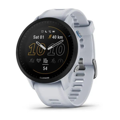 Умные часы Garmin Forerunner 955 с белым ремешком (010-02638-31)