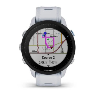 Умные часы Garmin Forerunner 955 с белым ремешком (010-02638-31)