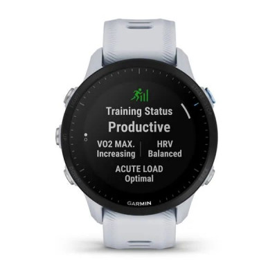 Умные часы Garmin Forerunner 955 с белым ремешком (010-02638-31)