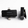 Беспроводной микрофон Powerology MFI Dual Connector Wireless Lavalier Microphone x1 Mic 1000mAh (PWMICBK) Black