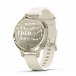 Умные часы Garmin Lily 2 Active кремово-золотые с белым силиконовым ремешком (010-02891-00)