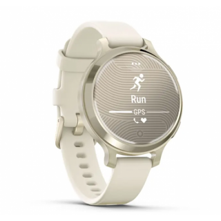Умные часы Garmin Lily 2 Active кремово-золотые с белым силиконовым ремешком (010-02891-00)