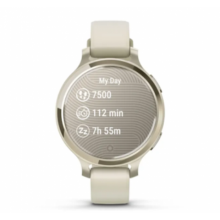Умные часы Garmin Lily 2 Active кремово-золотые с белым силиконовым ремешком (010-02891-00)