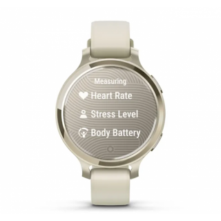 Умные часы Garmin Lily 2 Active кремово-золотые с белым силиконовым ремешком (010-02891-00)