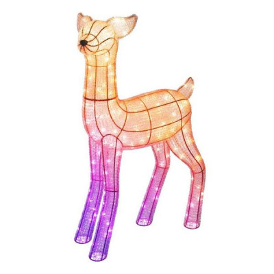 Умная уличная гирлянда Twinkly 3D Reindeer - Doe, RGB+W LED, 95x60 см, 200 светодиодов, IP44 (TW3RD200SPP-TEU)