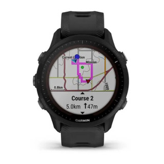 Умные часы Garmin Forerunner 955 Solar с черным ремешком (010-02638-20)