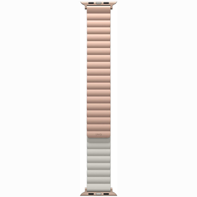 Ремешок Uniq Revix reversible Magnetic для Apple Watch 49/45/44/42 мм (45MM-REVPNKBEG), розовый/бежевый
