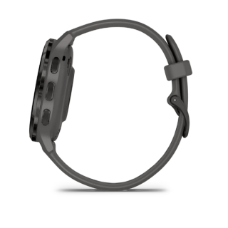 Умные часы Garmin Venu 3S 41 мм Безель из сланцевой нержавеющей стали, корпус серого цвета и силиконовый ремешок (010-02785-00)