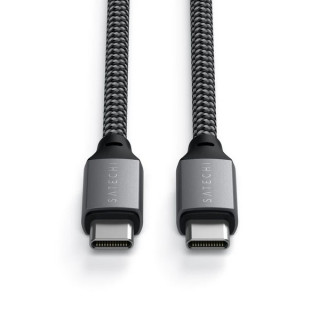 Кабель Satechi USB Type-C - USB Type-C 100W 2 м (ST-TCC2MM) серый космос