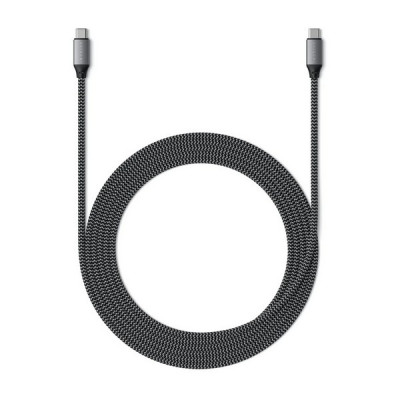 Кабель Satechi USB Type-C - USB Type-C 100W 2 м (ST-TCC2MM) серый космос
