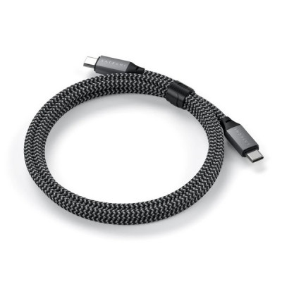 Кабель Satechi USB Type-C - USB Type-C 100W 2 м (ST-TCC2MM) серый космос