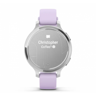 Умные часы Garmin Lily 2 Active серебряного цвета с фиолетовым ремешком (010-02891-01)