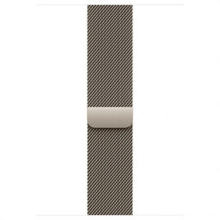 Apple Watch Series 11, 46mm, титан светлого цвета, миланский сетчатый браслет