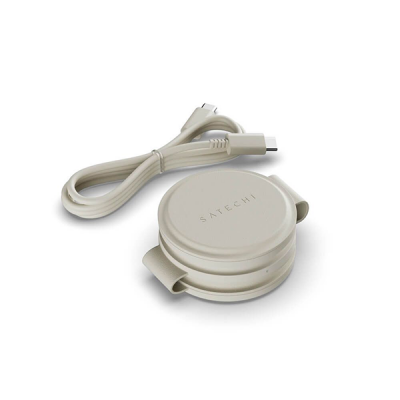 Беспроводное зарядное устройство Satechi OntheGo 3-в-1 (ST-QTG31W) песочный