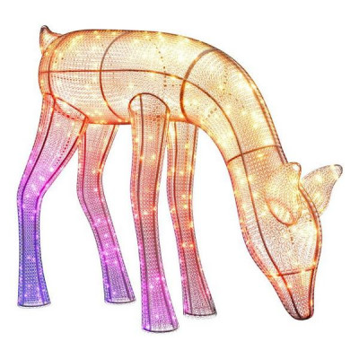 Умная уличная гирлянда Twinkly 3D Reindeer - Doe, RGB+W LED, 70x75 см, 140 светодиодов, IP44 (TW3RD140SPP-TEU)