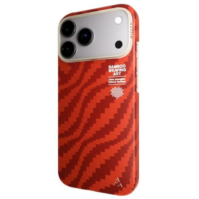 Чехол Airity Bamboo Fiber Case для iPhone 17 Pro Max (Claret Red)