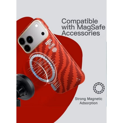 Чехол Airity Bamboo Fiber Case для iPhone 17 Pro Max (Claret Red)