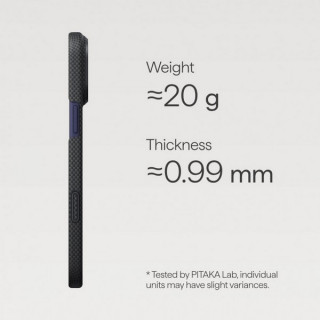 Чехол Pitaka Aries Ultra-Slim Case для iPhone 17 Pro (KI1701NO) NoProblemo
