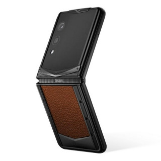 Vertu Quantum Flip Calfskin Caramel Brown