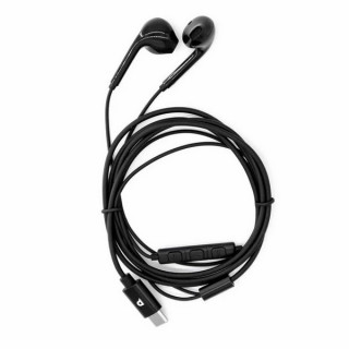 Наушники Powerology Stereo USB-C Earphones 1.2 м (PSTREPBK) Black