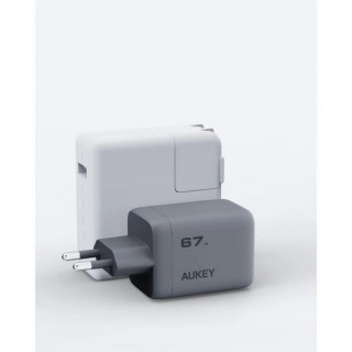 Cетевое зарядное устройство Aukey Comet Mix 67W (PA-C3) Grey