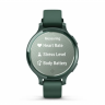 Умные часы Garmin Lily 2 Active цвета Jasper с зеленым силиконовым ремешком (010-02891-02)
