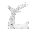 Умная уличная гирлянда Twinkly 3D Reindeer - Stag, RGB+W, 125x65 см, 240 светодиодов, IP44 (TW3RS200SPP-TEU)