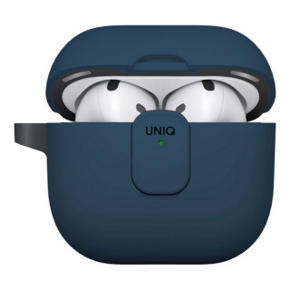 Чехол из полиуретана Uniq CLYDE для AirPods 4 Royal Blue/Dark Grey (AIRPODS(2024)-CLYRBUDGRY)