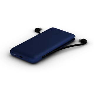 Внешний аккумулятор Belkin Boost Charge with Integrated Cables 10000 mAh (BPB006btBLU) Blue