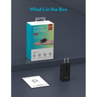 Сетевой адаптер для путешествий RAVPower Nano 1C Port PD30W (RP-PC1060)