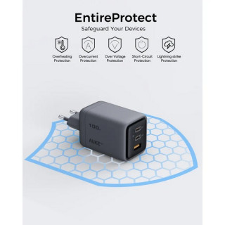 Cетевое зарядное устройство Aukey Comet Mix 100W (AWC-PA-C5G) Grey