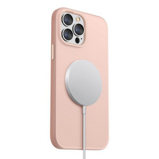 Чехол Uniq Lino MagSafe для iPhone 13 Pro (IP6.1PHYB(2021)-LINOHMPNK) розовый