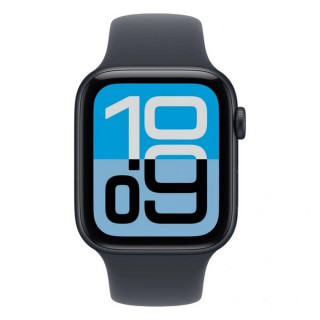 Apple Watch SE 3, 44mm, алюминий цвета «темная ночь», спортивный ремешок