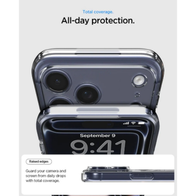 Чехол Spigen Ultra Hybrid (MagFit) для iPhone 17 Pro Max (ACS10283/ACS10036) Clear Graphite