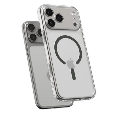 Чехол Spigen Ultra Hybrid (MagFit) для iPhone 17 Pro Max (ACS10283/ACS10036) Clear Graphite