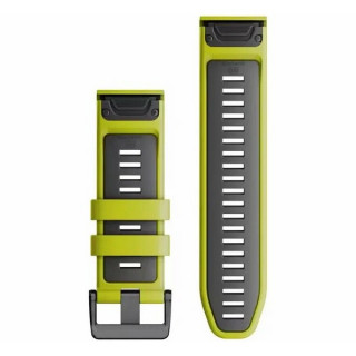 Ремешок силиконовый Garmin QuickFit 26 мм (010-13281-03) Electric Lime/Graphite