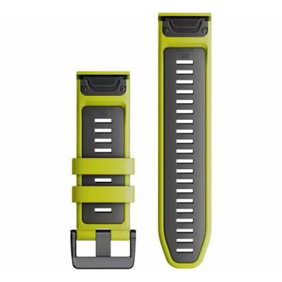 Ремешок силиконовый Garmin QuickFit 26 мм (010-13281-03) Electric Lime/Graphite